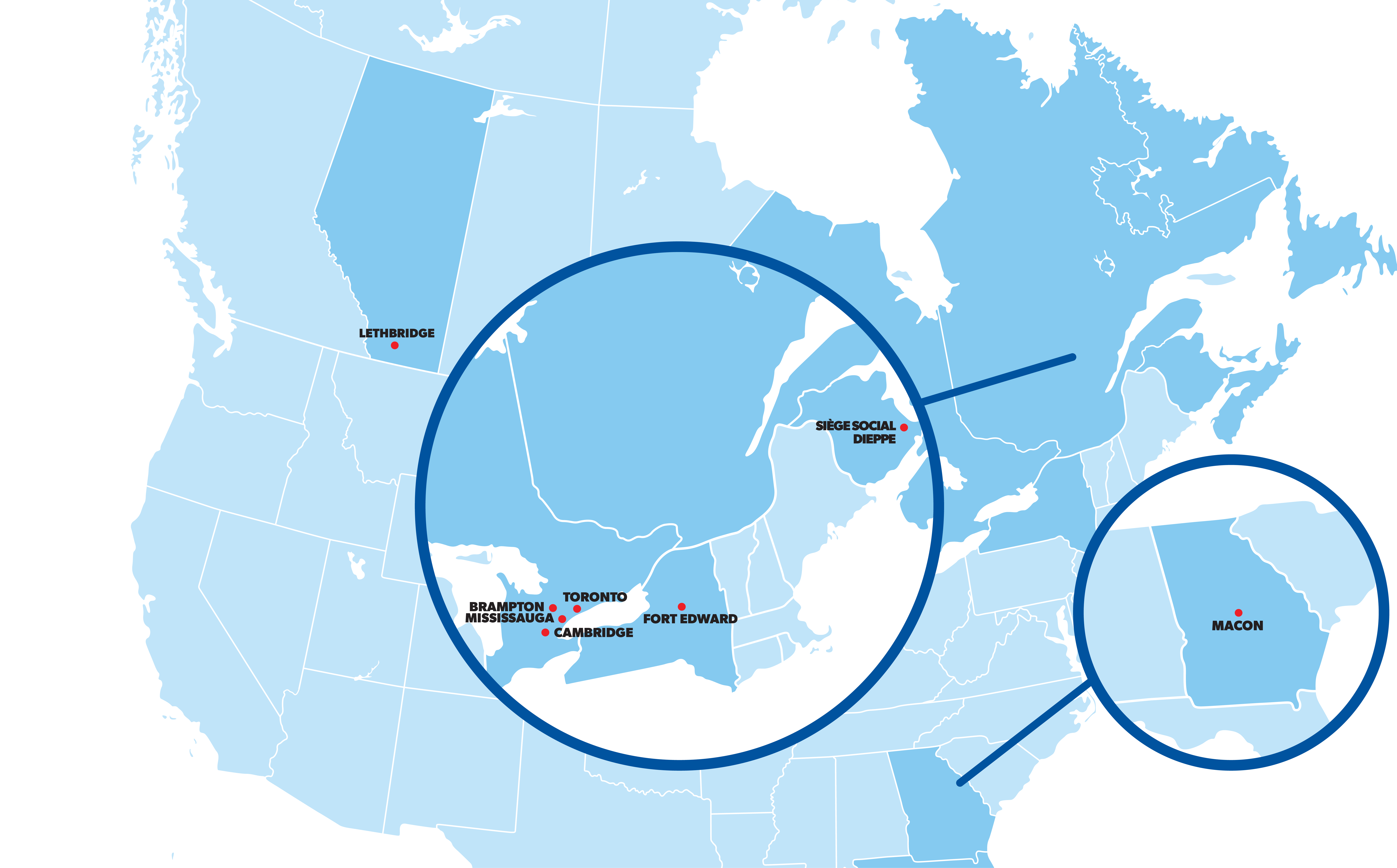 Map of branch offices